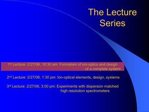 An Introduction to the Ion-Optics of Magnet Spectrometers