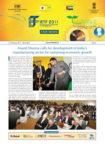 Anand Sharma calls for development of India's manufacturing sector ...
