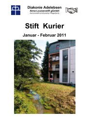 Stift Kurier 2011 Ausgabe 1 - Diakonie Adelebsen
