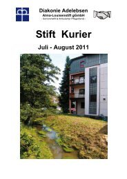 Stift Kurier 2011 Ausgabe 4 - Diakonie Adelebsen