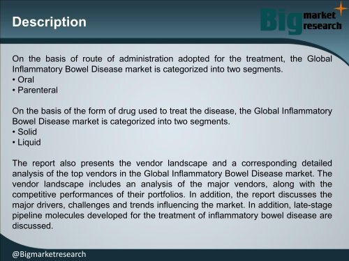 Global Inflammatory Bowel Disease Market 2015-2019