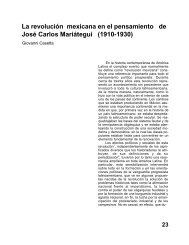 La revoluciÃ³n mexicana en el pensamiento de JosÃ© Carlos MariÃ¡tegui