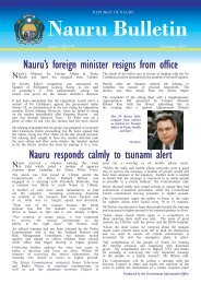 Nauru Bulletin Issue 78 - The Government of the Republic of Nauru