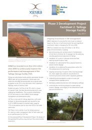 Tailings Storage Facility - McArthur River Mining