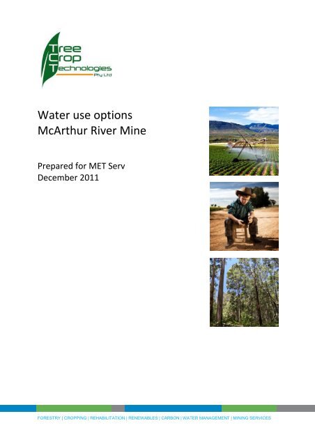 Appendix D12 - Irrigation - McArthur River Mining