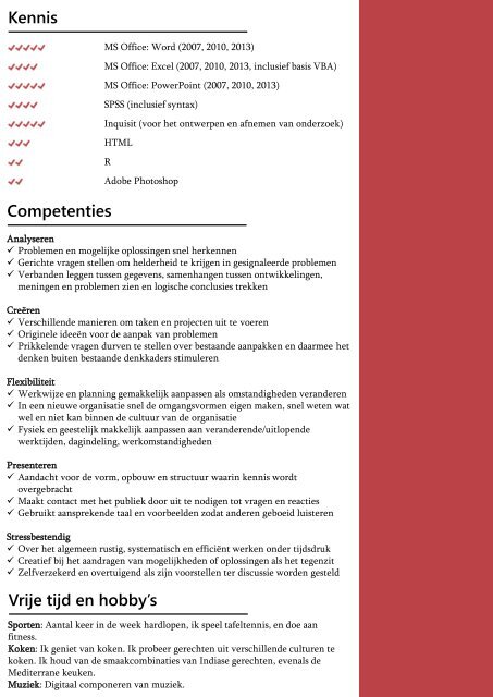 Curriculum Vitae Maikel Hengstler