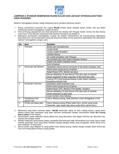 Surat Edaran Wakil Direktur Bidang Akademik dan Kemahasiswaan ...