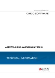 ACTIVATING DNC-MAX WEBMONITORING - CIMCO