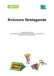 Kvinnors fÃ¶retagande - Esbri