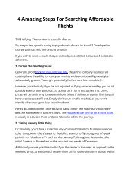4 Amazing Steps For Searching Affordable Flights