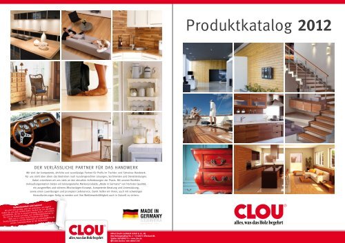Produktkatalog 2012 - Clou-Holzlacke - CLOU.de