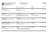 Selected References - Pörner Ingenieurgesellschaft mbH