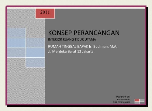 Penyusunan Konsep Perancangan