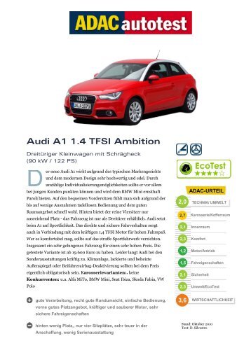 Audi A1 1.4 TFSI Ambition