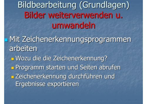 Bildbearbeitung (Grundlagen) Computergrafiken