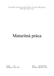 MaturitnÃ¡ prÃ¡ca - matus - MatÃºÅ¡ KovÃ¡Äik