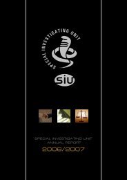 Annual Report 2006/07 - Special Investigating Unit