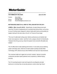 View or download a PDF of the full press release - MotorGuide