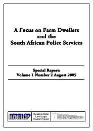 KZN Land Legal Cluster Analysis Report Volume 1 Number ... - AFRA