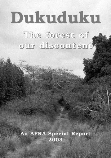 Dukuduku: The forest of our discontent - AFRA