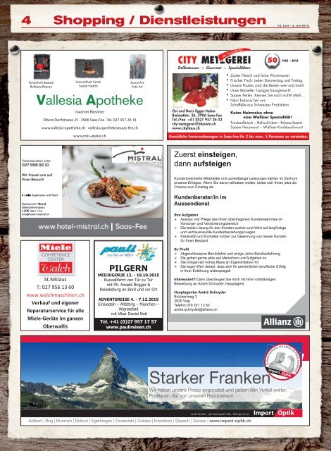 Allalin News Nr. 8/2015