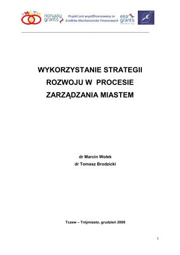 wykorzystanie strategii rozwoju w procesie zarządzania miastem