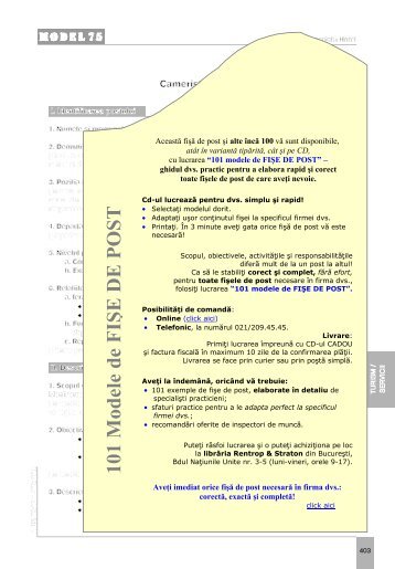 fisa postului pentru camerista hotel.pdf - Bani si Afaceri la cheie ...