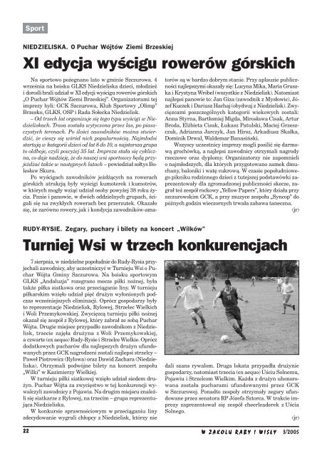 Numer 3/2005 - Gminne Centrum Kultury Czytelnictwa i Sportu w ...