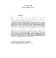 Redundancy Law in Europe - Poland