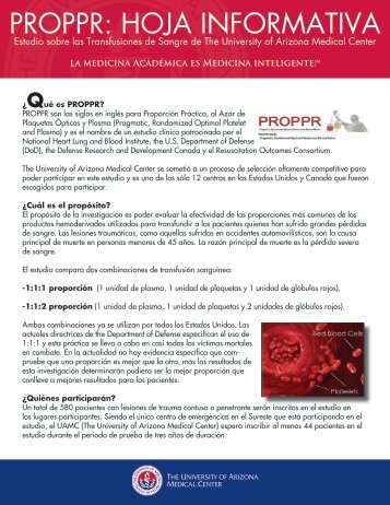 PROPPR: HOJA INFORMATIVA - Department of Surgery - University ...