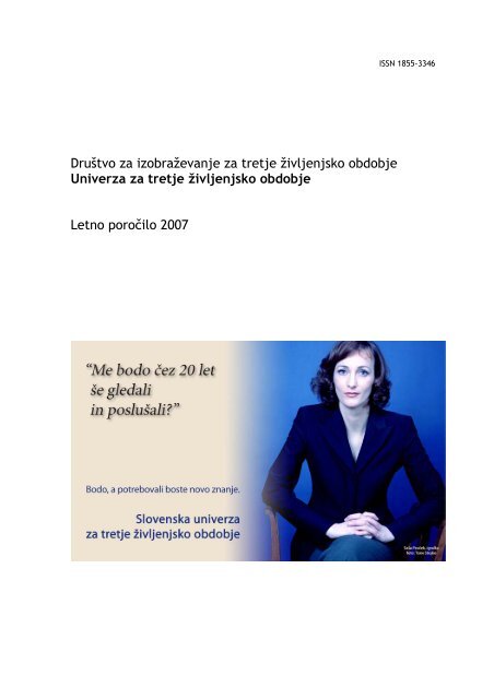 Letno poroÄilo 2007 - Univerza za tretje Å¾ivljenjsko obdobje