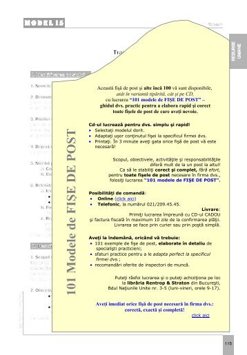 fisa postului pentru trainer.pdf - Bani si Afaceri la cheie & Bani si ...