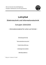 Lehrpfad Elektrotechnik und Informationstechnik - Institut für ...