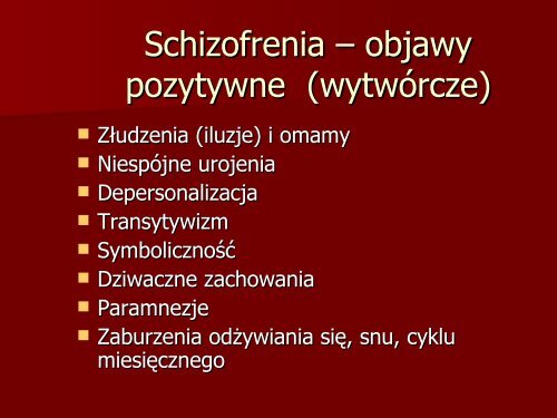 Schizofrenia - psych.waw.pl