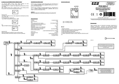 PCZ-523.2 instrukcja - F&amp;F