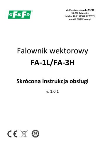 FA-1L/3H instrukcja skrÃ³t