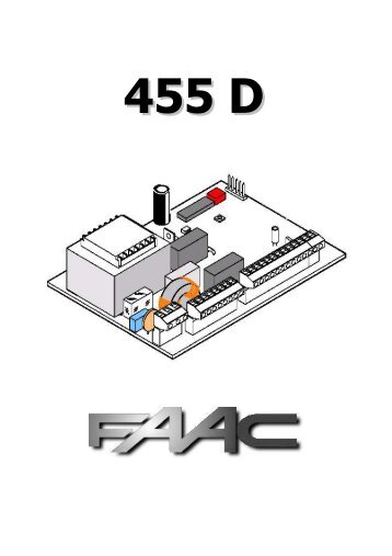 Centrala 455D - Instrukcja montażu i programowania - Faac