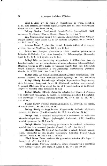 Magyar Könyvszemle Tizenegyedik évfolyam I.-VI. füzet, 1886 - EPA