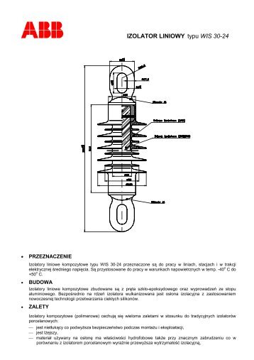 IZOLATOR LINIOWY typu WIS 30-24