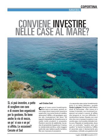 CONVIENE INVESTIRE NELLE CASE AL MARE?