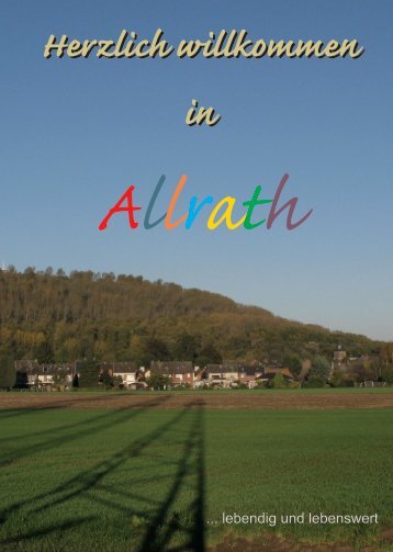 Willkommen-Heft Allrath