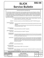 Slick Service Bulletin SB2-08 - Quality Aircraft Accessories
