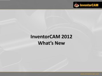 New Turning operations - InventorCAM