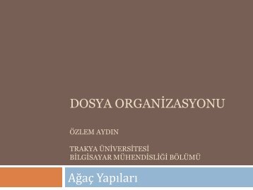 Dosya organiz - Trakya Ãniversitesi