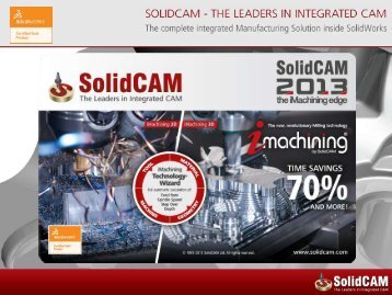 NouveautÃ©s de SolidCAM 2013 SP2