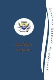 Annual Report 2004/2005 - District Council of Elliston - SA.gov.au