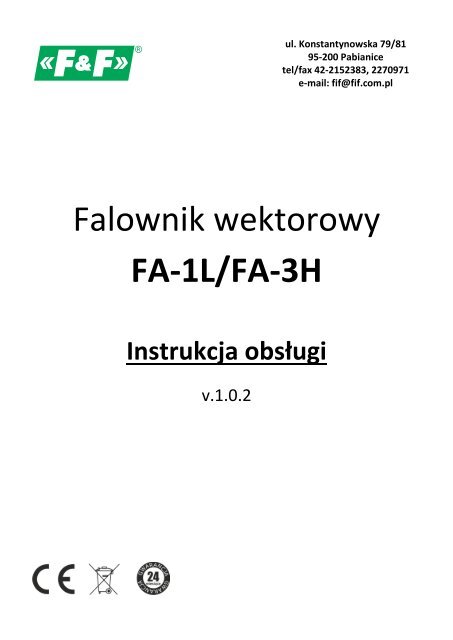 FA-1L/3H instrukcja