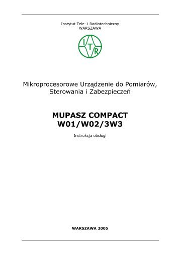 MUPASZ COMPACT W02 - Instytut Tele- i Radiotechniczny