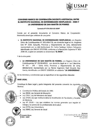 Convenio completo en PDF - Instituto Nacional de Enfermedades ...