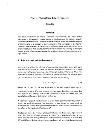 [PDF] Xiang Liu: Fourier Transform Interferometer